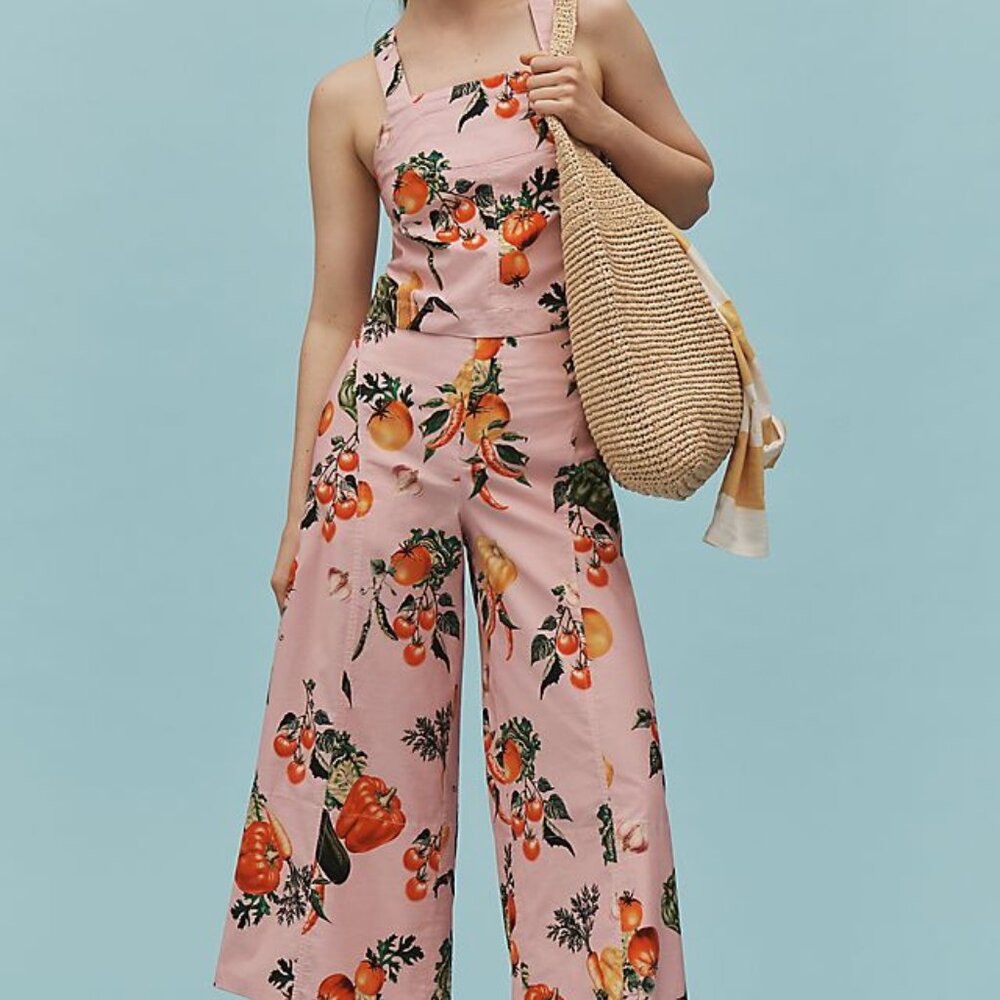 Anthropologie Maeve Veggie Halter Blouse NWT